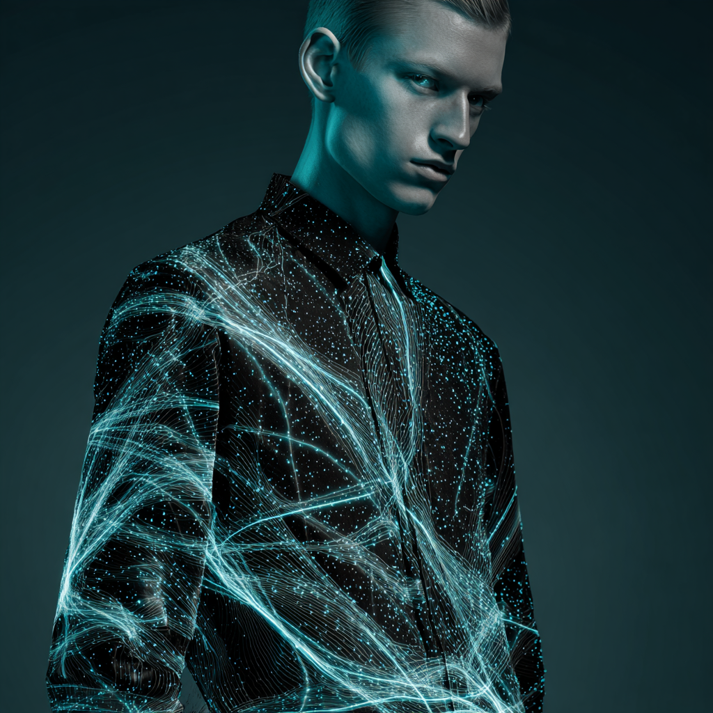 AI Pattern Shirt — AI-generated neural network print