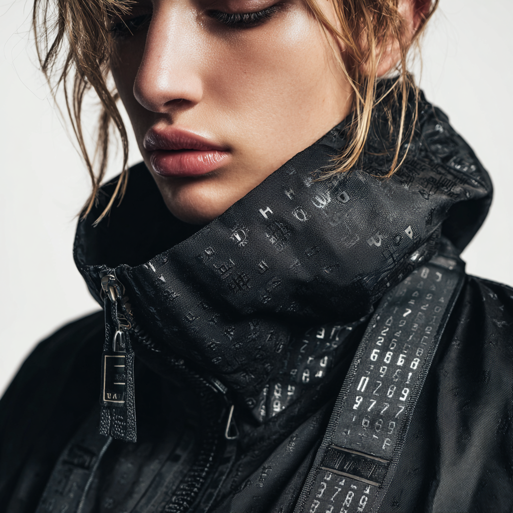 Timestamp Jacket — jacket with ARPANET timestamp print